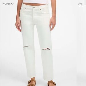 Madewell Dean Easy Straight Crop Jean